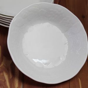 WEDGWOOD strawberry and vine bone china vintage 1992 cereal bowl set of 7